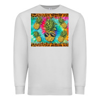Dove Grey summer pineapple Premium Sweatshirt - BarkalooDesign
