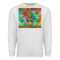 Oatmeal Heather summer pineapple Premium Sweatshirt - BarkalooDesign