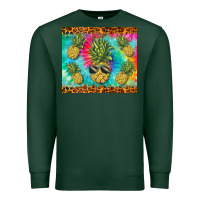 Sports Green summer pineapple Premium Sweatshirt - BarkalooDesign