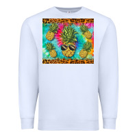 White summer pineapple Premium Sweatshirt - BarkalooDesign