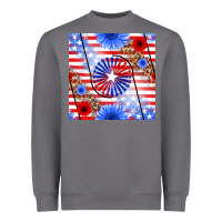 Storm patriotic usa flag and sunflower Heavyweight Sweatshirt - BundleAndBundleShop