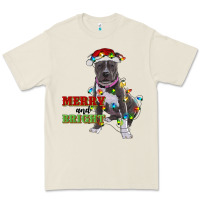 Bone merry and bright pitbull Premium Tee - RanaPortraitStore