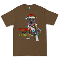 Cacao merry and bright pitbull Premium Tee - RanaPortraitStore