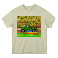 Mossy st patricks day truck shamrock with rainbow tumbler Heavy Core Tee - RanaPortraitStore