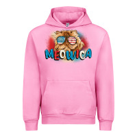 Fuchsia Pink meowica 4th of july Urban Hoodie - CowGirlArtShop
