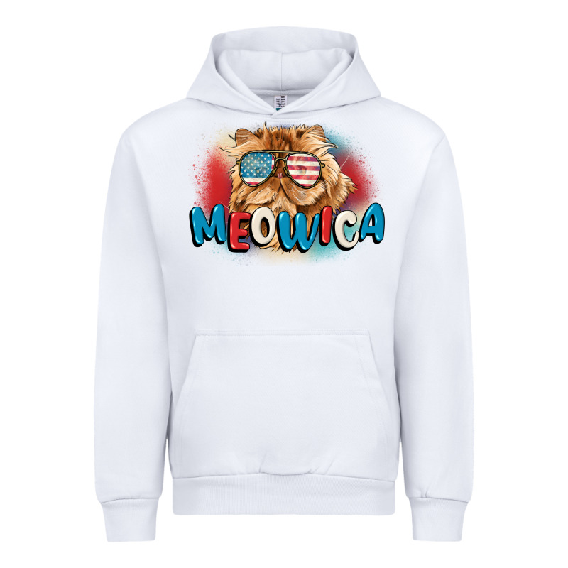 Meowica 4th Of July Urban Hoodie by CowGirlArtShop | Teevron