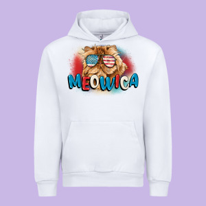 Meowica 4th Of July Urban Hoodie Designed By Cowgirlartshop