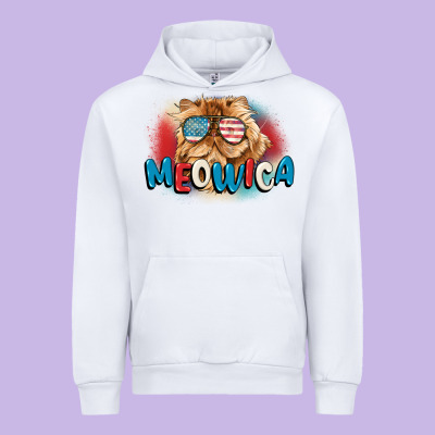 Meowica 4th Of July Urban Hoodie Designed By Cowgirlartshop