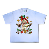 Grape Ice Christmas martini  and martini bottle Urban Heavy Tee - AdoDesignShop
