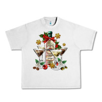 Lunar Rock Christmas martini  and martini bottle Urban Heavy Tee - AdoDesignShop