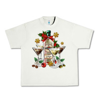 Pistachio Christmas martini  and martini bottle Urban Heavy Tee - AdoDesignShop