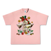Salmon Christmas martini  and martini bottle Urban Heavy Tee - AdoDesignShop