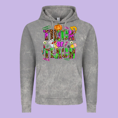 Trick Or Teach Vintage Hoodie Designed By Adodesignshop