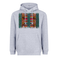 Heather Grey sunflower serape brush stroke Heavyweight Hoodie - Artiststas