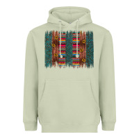 Matcha sunflower serape brush stroke Heavyweight Hoodie - Artiststas
