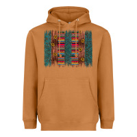 Meerkat sunflower serape brush stroke Heavyweight Hoodie - Artiststas