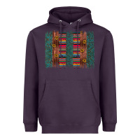 Plum sunflower serape brush stroke Heavyweight Hoodie - Artiststas