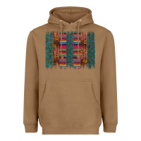 Toasted Coconut sunflower serape brush stroke Heavyweight Hoodie - Artiststas