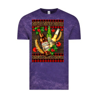 Cloud Purple beer bottles with mistletoe Vintage Tee - AdoDesignShop