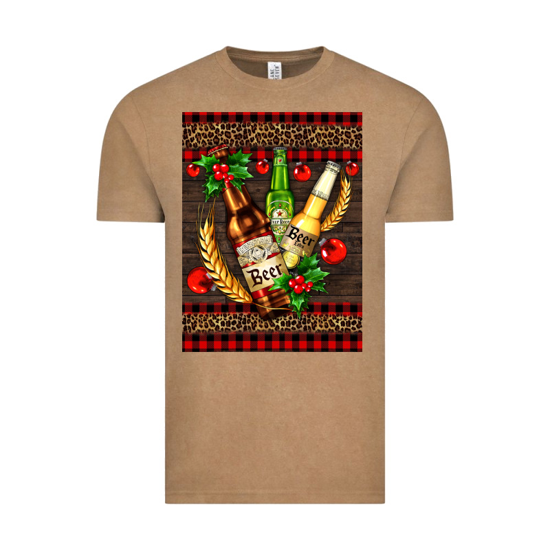 Beer Bottles With Mistletoe Vintage Tee by AdoDesignShop | Teevron