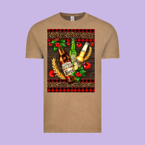 Beer Bottles With Mistletoe Vintage Tee Designed By Adodesignshop