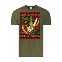 Vintage Olive beer bottles with mistletoe Vintage Tee - AdoDesignShop