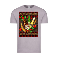 Vintage Zinc beer bottles with mistletoe Vintage Tee - AdoDesignShop