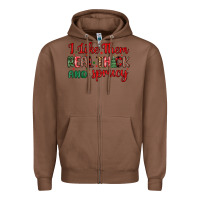 Chestnut i like them real thick and sprucy Zipper Hoodie - MaliasSmallBusiness