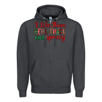 Smoke i like them real thick and sprucy Zipper Hoodie - MaliasSmallBusiness