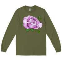 Army Green life's little pleasures rose Long Sleeve Tee - LillyAllenDesigns