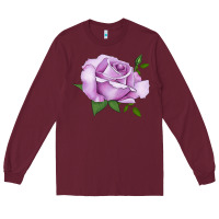 Burgundy life's little pleasures rose Long Sleeve Tee - LillyAllenDesigns