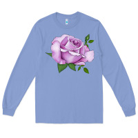 Colony Blue life's little pleasures rose Long Sleeve Tee - LillyAllenDesigns
