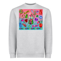 Heather Grey candy Heavyweight Sweatshirt - AdoDesignShop