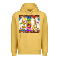 Antique Gold best teacher ever Premium Hoodie - NancyCooperArtShop