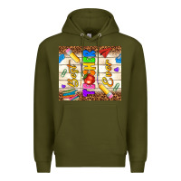 Army Green best teacher ever Premium Hoodie - NancyCooperArtShop