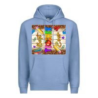 Colony Blue best teacher ever Premium Hoodie - NancyCooperArtShop