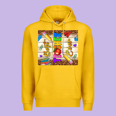 Best Teacher Ever Premium Hoodie Designed By Nancycooperartshop