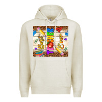 Oatmeal Heather best teacher ever Premium Hoodie - NancyCooperArtShop