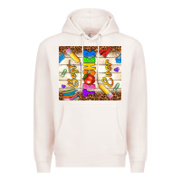 Pale Pink best teacher ever Premium Hoodie - NancyCooperArtShop