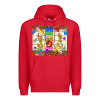 Red best teacher ever Premium Hoodie - NancyCooperArtShop