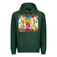Sports Green best teacher ever Premium Hoodie - NancyCooperArtShop