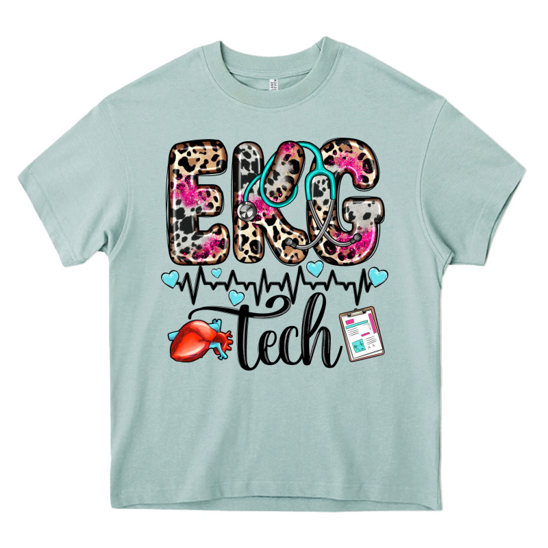 Ekg Tech Heavy Core Tee by Zillion Design Studio | Teevron