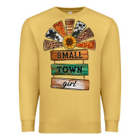 Antique Gold small town girl western windmill wooden boards Premium Sweatshirt - Jasminsmagicworld