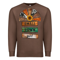 Chestnut small town girl western windmill wooden boards Premium Sweatshirt - Jasminsmagicworld