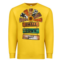 Lemon small town girl western windmill wooden boards Premium Sweatshirt - Jasminsmagicworld