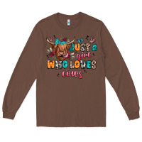 Chestnut just a girl who loves cows Long Sleeve Tee - JahusDesignShop