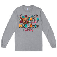 Heather Grey just a girl who loves cows Long Sleeve Tee - JahusDesignShop