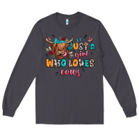 Smoke just a girl who loves cows Long Sleeve Tee - JahusDesignShop
