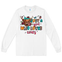 White just a girl who loves cows Long Sleeve Tee - JahusDesignShop