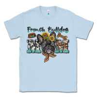 Dusty Blue french bulldog mom Classic Tee - BarkalooDesign